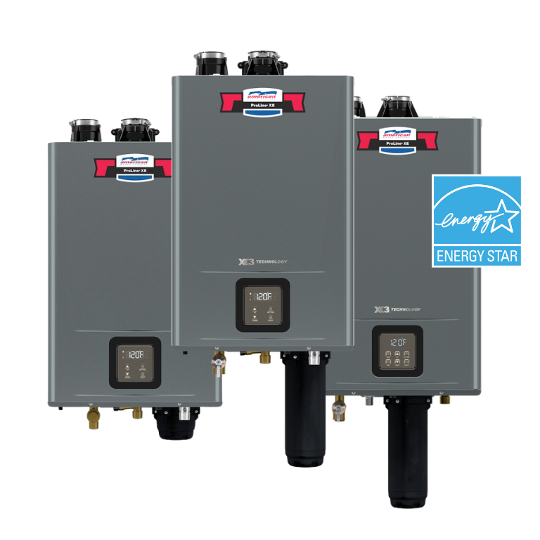 High-Efficiency Condensing Gas Tankless Water Heaters